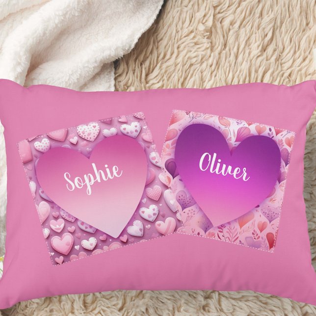 Almofada Decorativa Coração de Casal Personalizado (Criador carregado)
