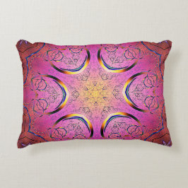 Almofada Decorativa Coração Radiante Caleidoscópio