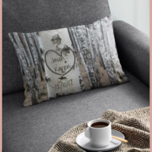 Almofada Decorativa Coração Talhado Rústico Country Personalizado