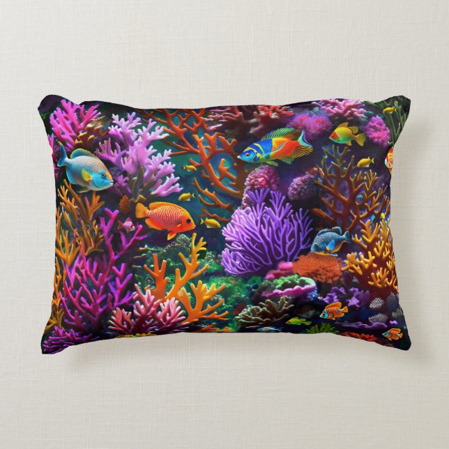 Almofada Decorativa Coral Reef (Frente)