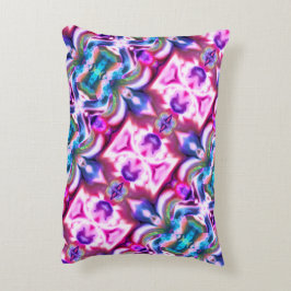 Almofada Decorativa Corante rosa e colorido com estilos de vidro ásper