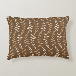 Almofada Decorativa Cordas Boho Brown Cream Fern - padrão perfeito.