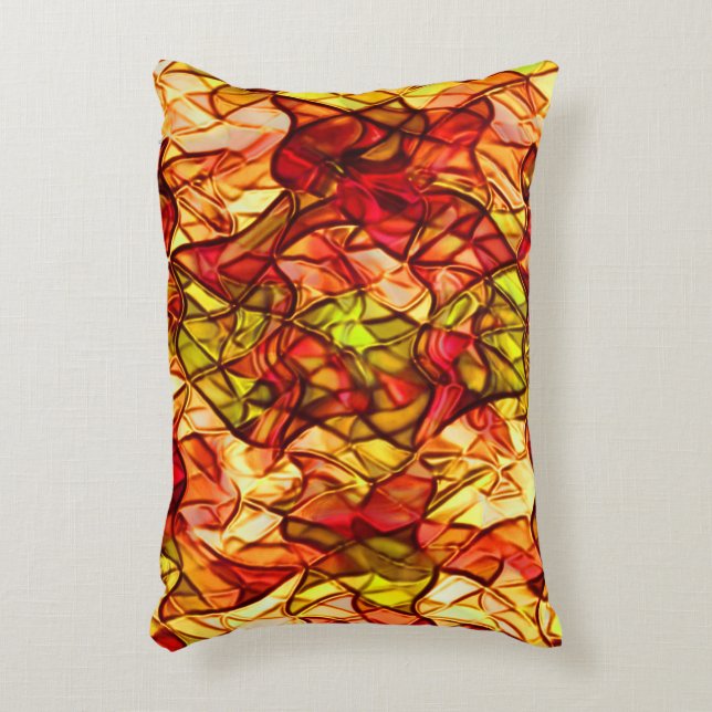 Almofada Decorativa Cordas cruzadas escondidas sob um tecido vermelho (Frente(Vertical))