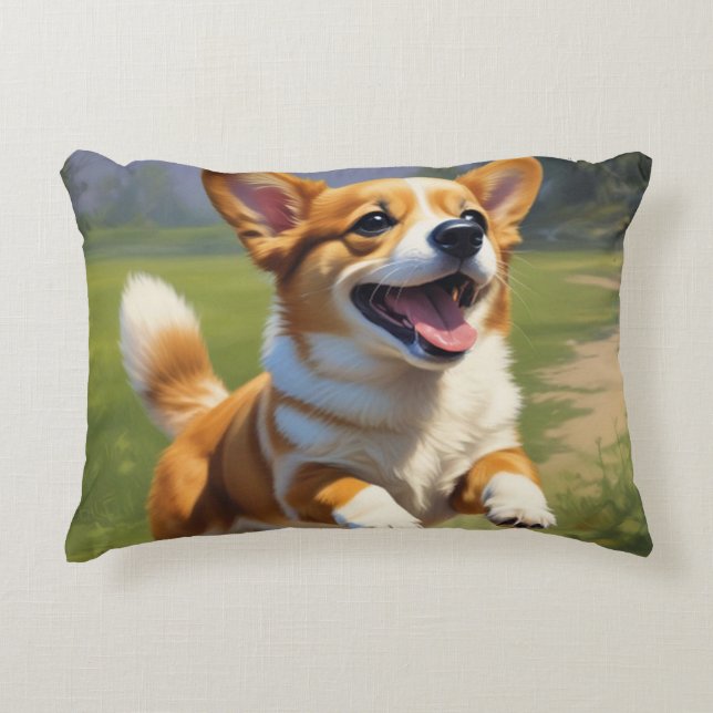 Almofada Decorativa Corgi Puppy (Frente)