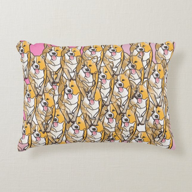 Almofada Decorativa Corgie Accent Pillow (Frente)