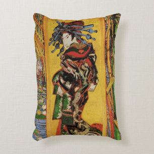 Almofada Decorativa Cortesã Japonesa Oiran por Vincent van Gogh