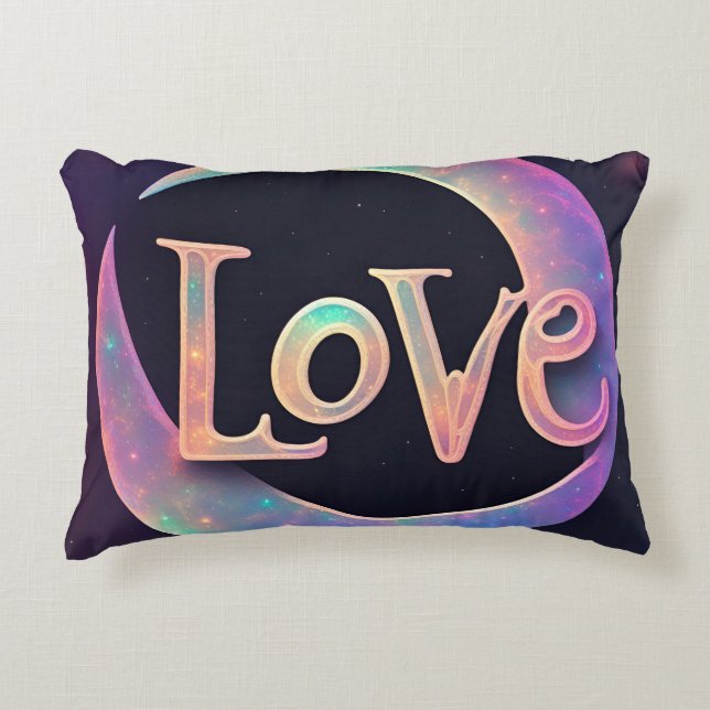 Almofada Decorativa Cósmico Eu Te Amo (Frente)