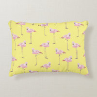 Coxim COR-DE-ROSA E AMARELO do PARQUE do FLAMINGO