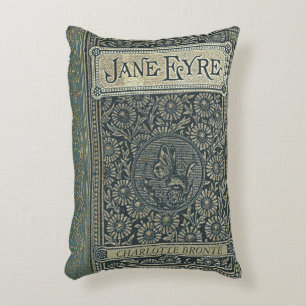 Almofada Decorativa Coxim rústico Jane Eire da capa do livro