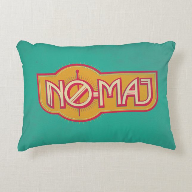 Almofada Decorativa Crachá Red & Yellow NO-MAJ™ (Frente)