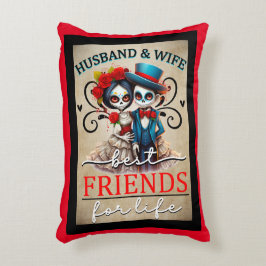 Almofada Decorativa Crânio de açúcar em Casal