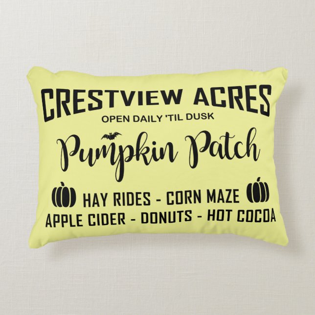 ALMOFADA DECORATIVA CRESTVIEW ACRES PATCH DE PUMPKIN (Frente)