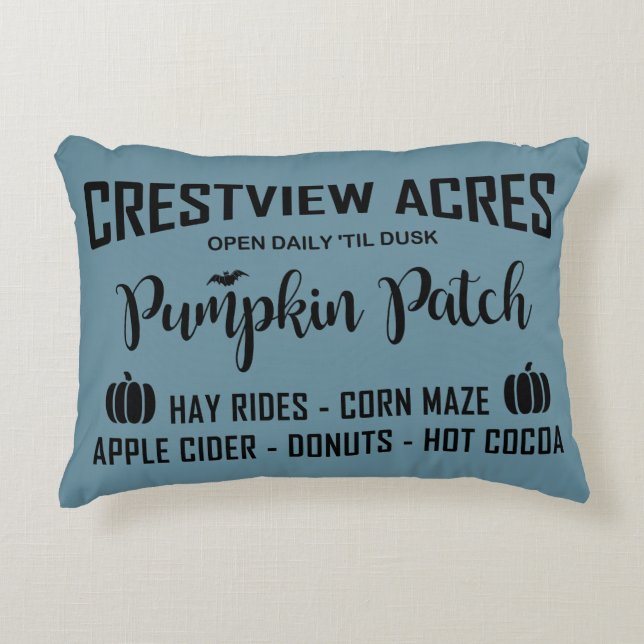 ALMOFADA DECORATIVA CRESTVIEW ACRES PATCH DE PUMPKIN (Frente)