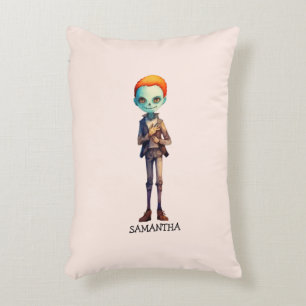 Almofada Decorativa Criança Zombie Macabra Adorável Mas Bonita - Macab