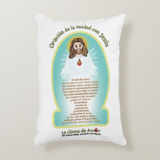Almofada Decorativa Crianças Espanholas Ícone da Mamãe Maria + Oração 