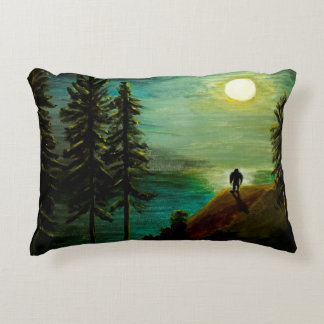 Almofada Decorativa "Criatura noturno" - Bigfoot, travesseiro de