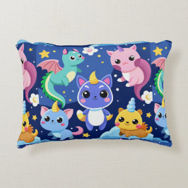 Almofada Decorativa Criaturas de fantasia de Kawaii