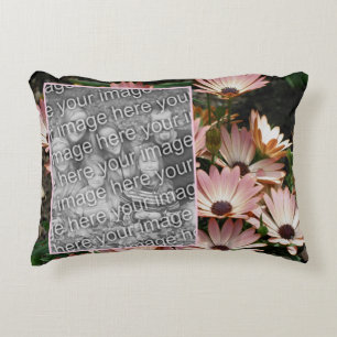 Almofada Decorativa Crie Sua Foto De Flores De Margarida Africanas Ros