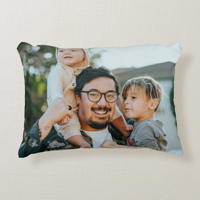 Almofada Decorativa Crie Sua Própria Foto Personalizada  (Frente)