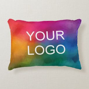 Almofada Decorativa Crie sua própria imagem de logotipo da empresa Add