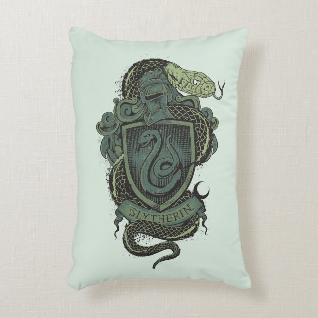 Almofada Decorativa Crista de Harry Potter | Slytherin (Frente(Vertical))