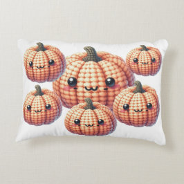Almofada Decorativa Crochet Cute Pumpkin