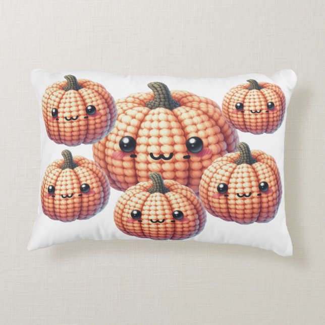 Almofada Decorativa Crochet Cute Pumpkin (Verso)
