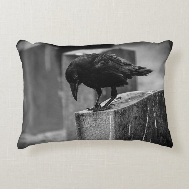 Almofada Decorativa Crow do Cemitério de Queda (Frente)
