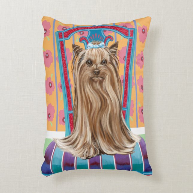 Almofada Decorativa Crown Princess Yorkie (Frente(Vertical))