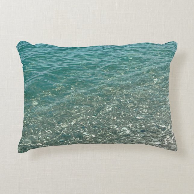 Almofada Decorativa Crystal Water Beach Vibe (Frente)