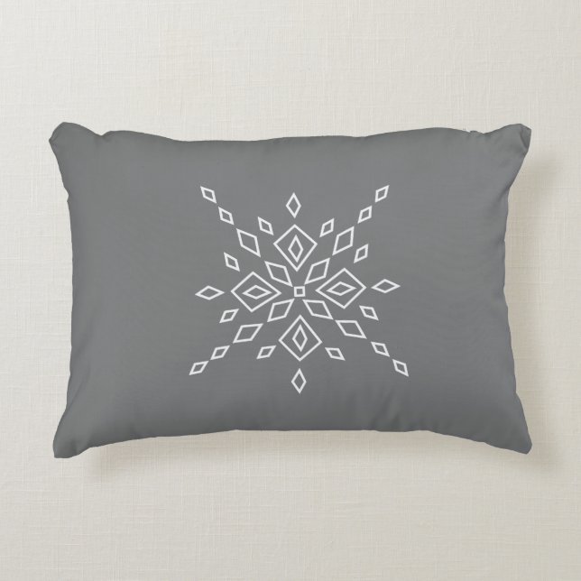 Almofada Decorativa Crystalized Snowflake (Frente)