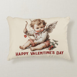 Almofada Decorativa Cupido Antigo com Arco de Coração