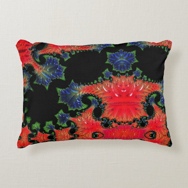Almofada Decorativa Cushion de Acentos de Jardim Mandelbrot (Frente)