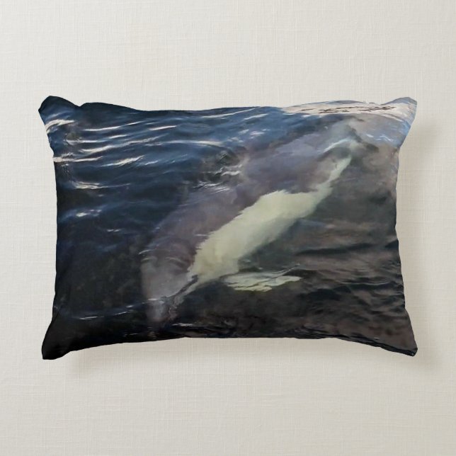 Almofada Decorativa Customised Common Dolphin Swimming Underwater (Frente)