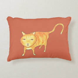 Almofada Decorativa Cute Apathetic Orange Cat