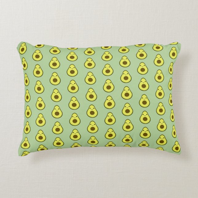 Almofada Decorativa Cute Kawaii Avocado (Frente)