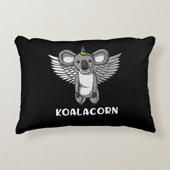 Almofada Decorativa Cute Koalacorn Koala Urso Unicórnio Magnético (Frente)