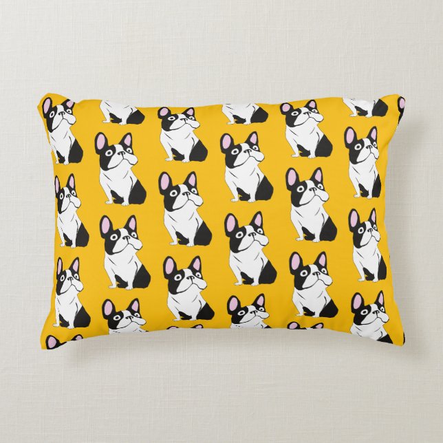 Almofada Decorativa Cute Pup, yellow (Frente)