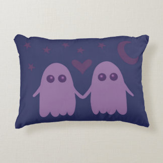 Almofada Decorativa Cute Purple Ghost Throw Pillow