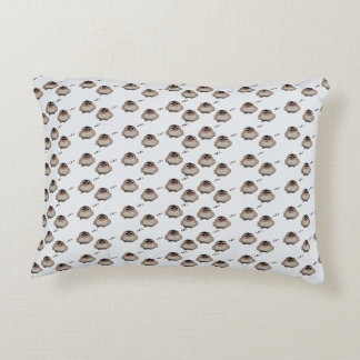 Almofada Decorativa Cute Sleepy Owl Pattern Throw Pillow