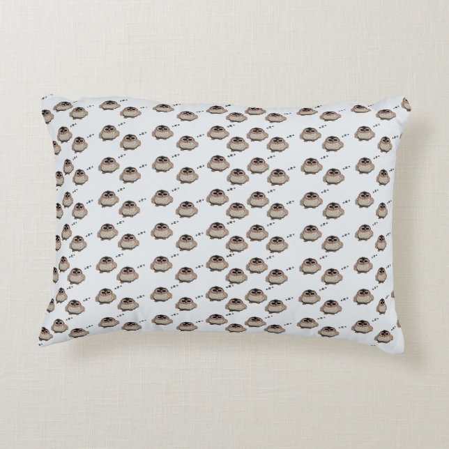 Almofada Decorativa Cute Sleepy Owl Pattern Throw Pillow (Verso)