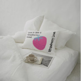 Almofada Decorativa Cute Strawberry Love – Valentine’s Day 