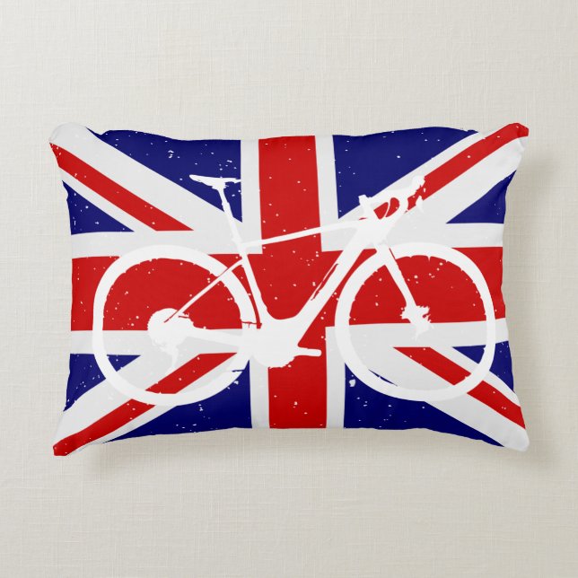 Almofada Decorativa Cycling Union Jack (Frente)