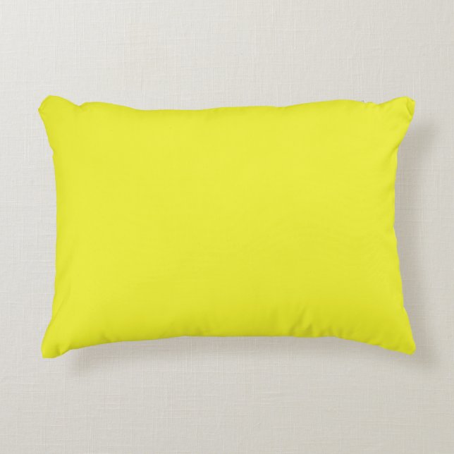 Almofada Decorativa Daffodilo sólido amarelo (Frente)