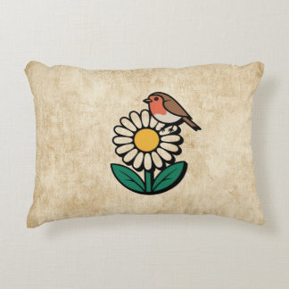 Almofada Decorativa Daisy e Bird Design