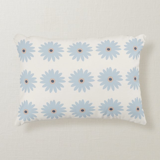 Almofada Decorativa Dália Azul Claro (Frente)