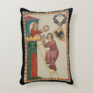 Almofada Decorativa Dama dando presente ao pretendente, século XIV