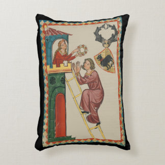 Almofada Decorativa Dama dando presente ao pretendente, século XIV