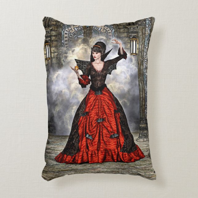 Almofada Decorativa Dama Vampira (Frente(Vertical))