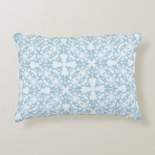 Almofada Decorativa Damasco azul pálido